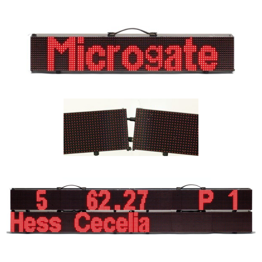 Profesjonalny wyświetlacz czasu MicroTAB LED do fotokomórek - pomiar czasu